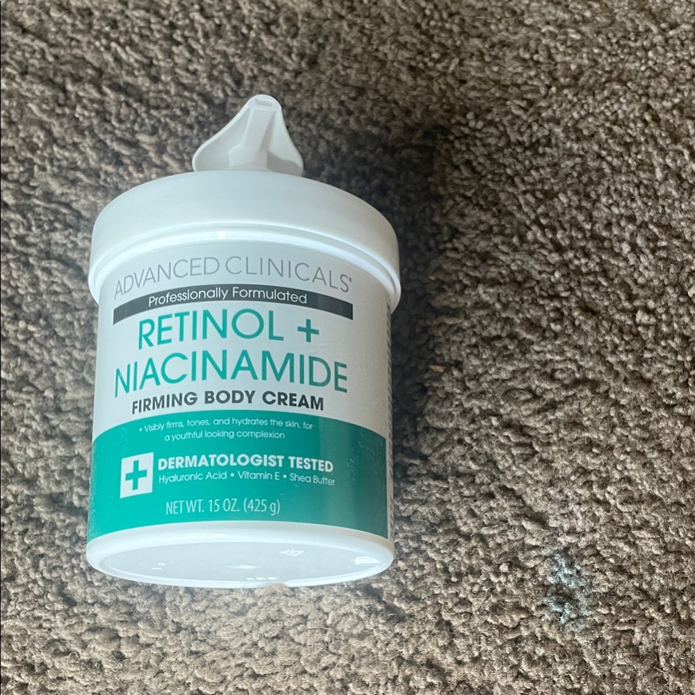 Advanced Clinicals Retinol + Niacinamide Firming Body Cream — White & Teal